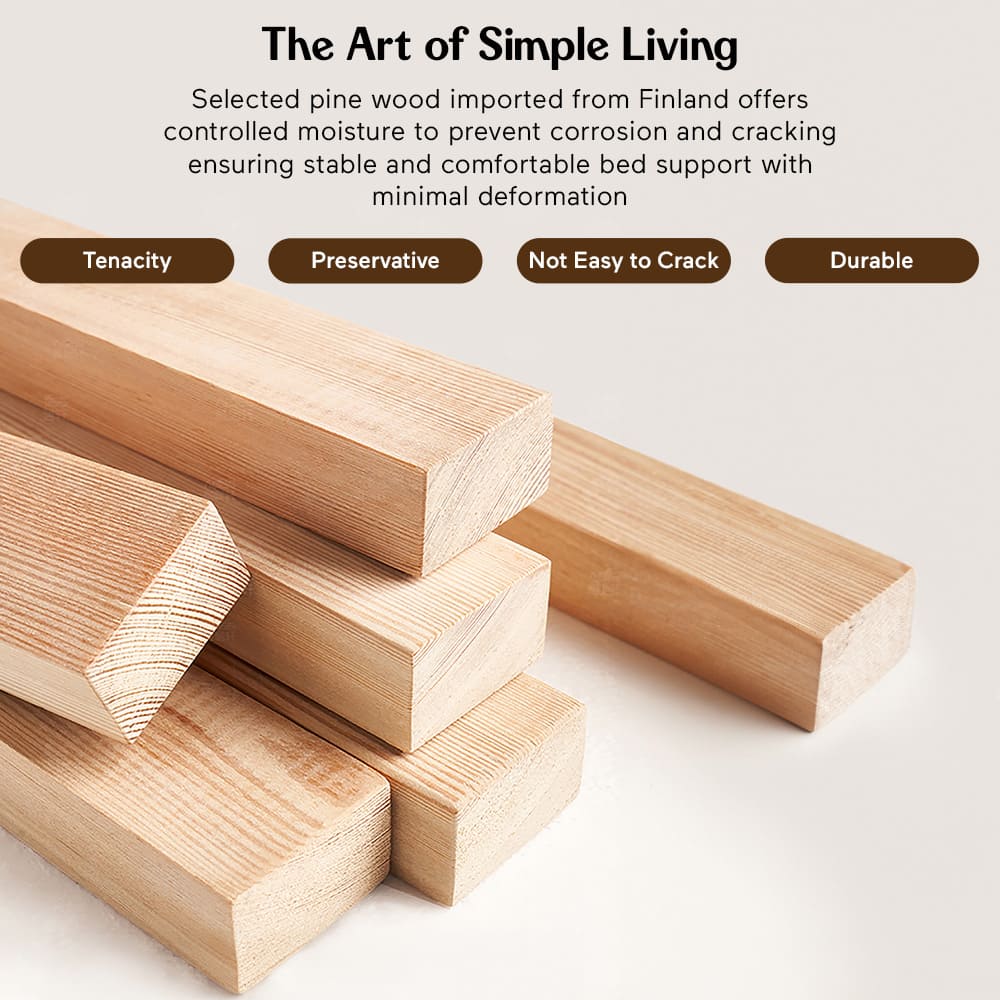 use premium pine wood for bunk bed