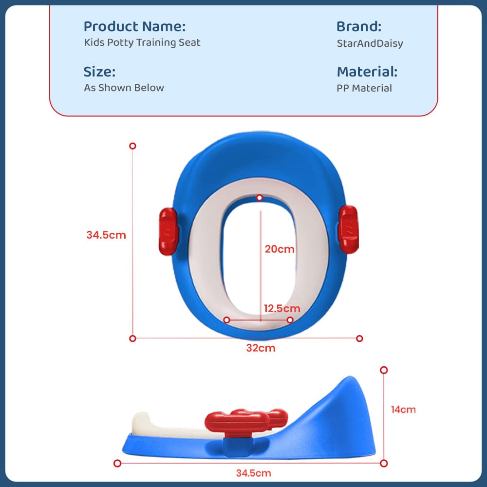 baby potty training seat porduct dimension