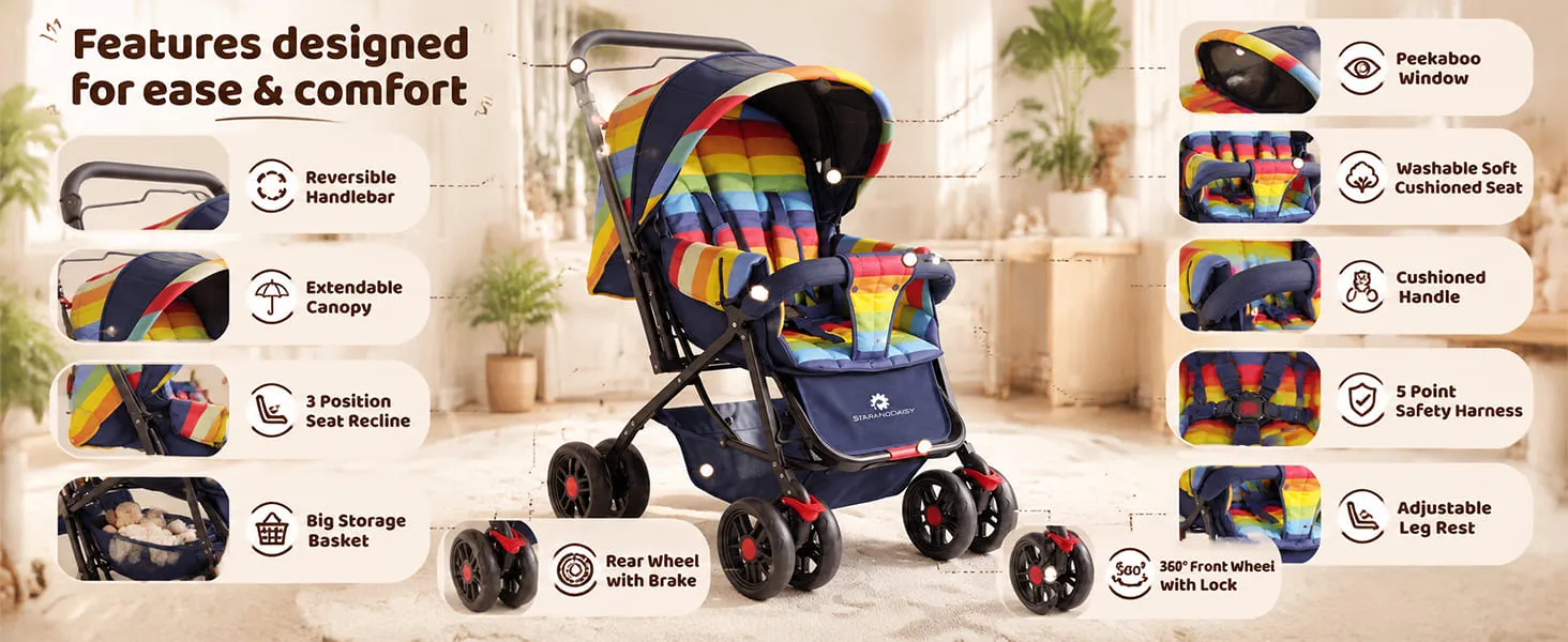 Best Stroller for Newborn Baby with Extended Canopy