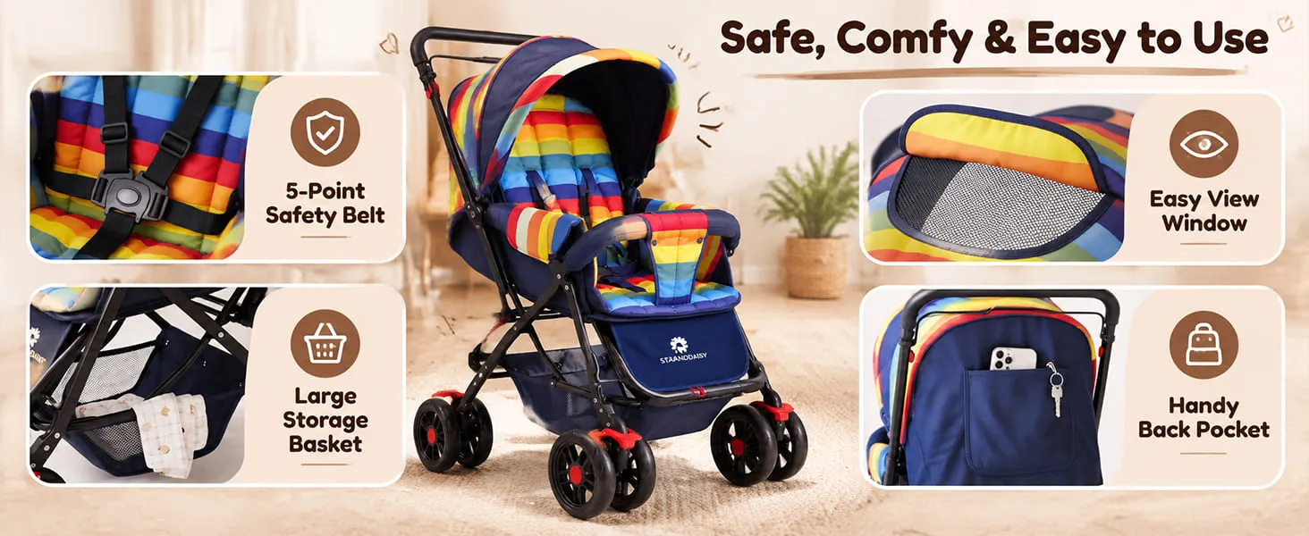 Best Stroller for Newborn Baby with Extended Canopy
