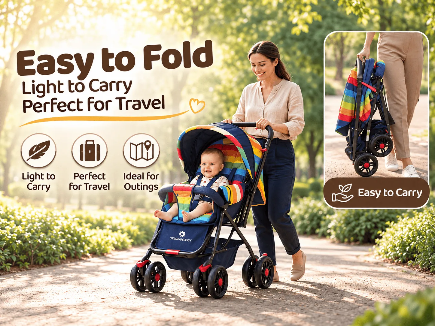 Best Stroller for Newborn Baby with Extended Canopy
