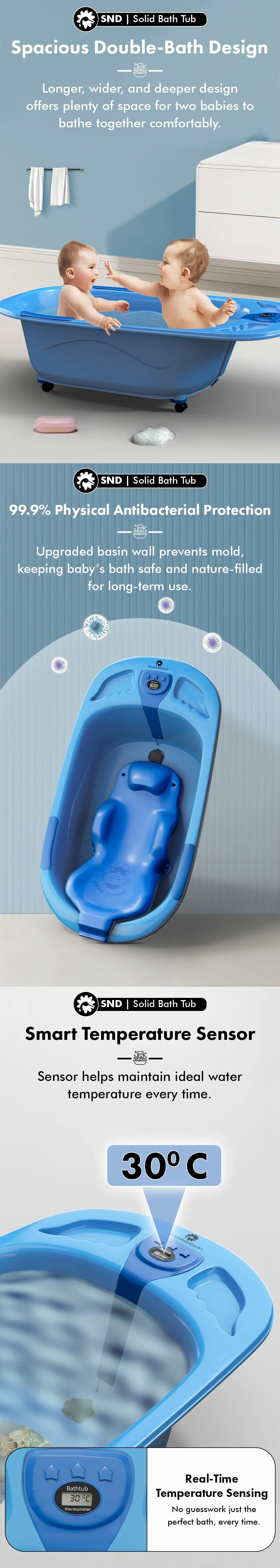 Double Folding Baby Bath Tub