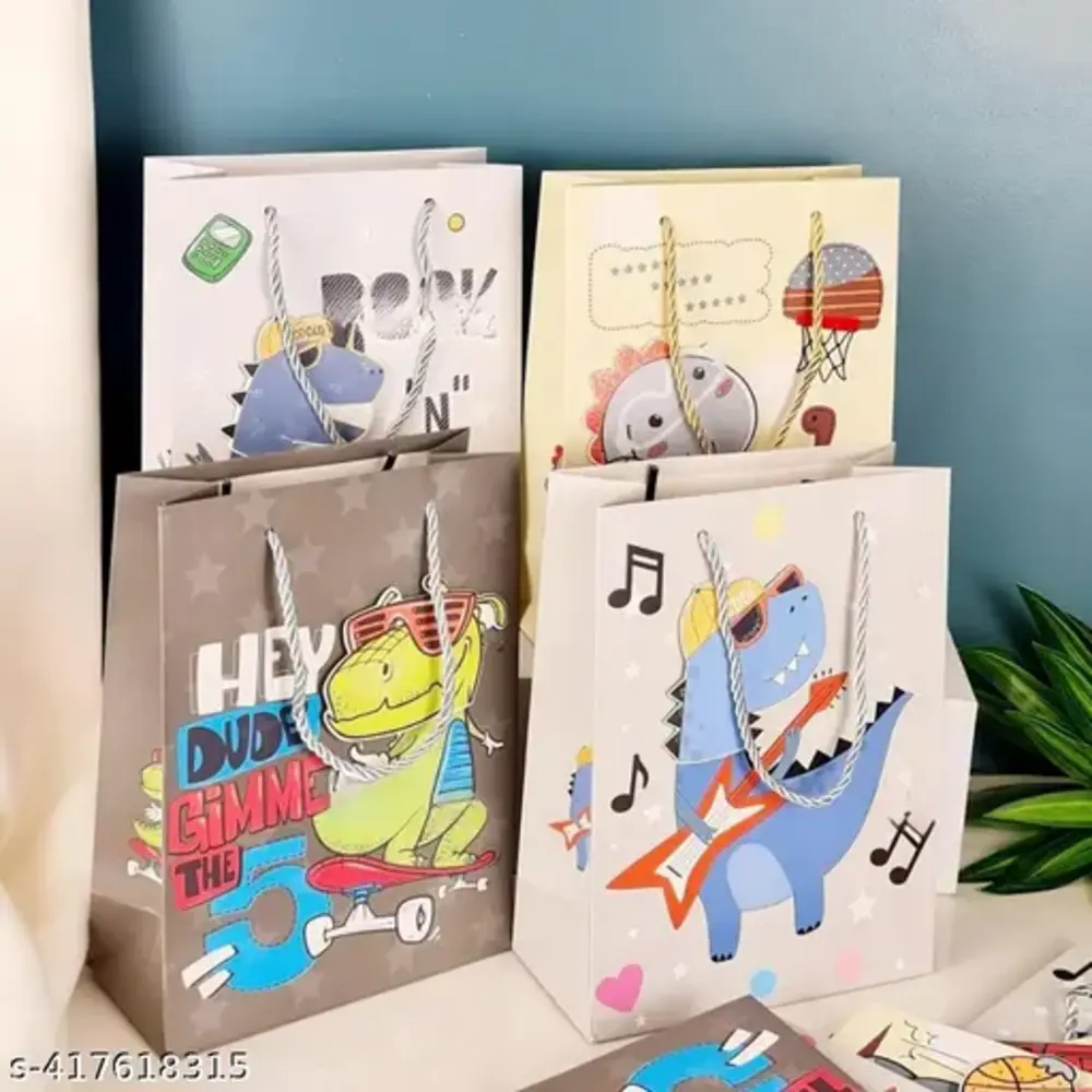 Cute Dino 3D Paper Bag