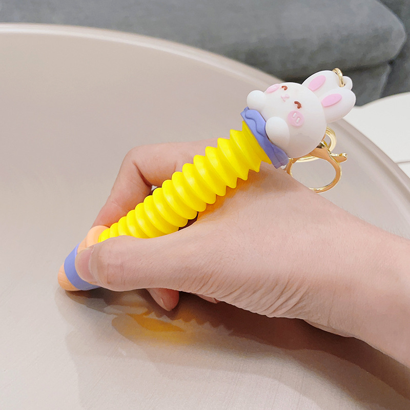 Stretchable Cartoon Keychain For Kids