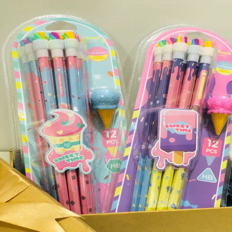 Ice-cream Pencil Eraser Set