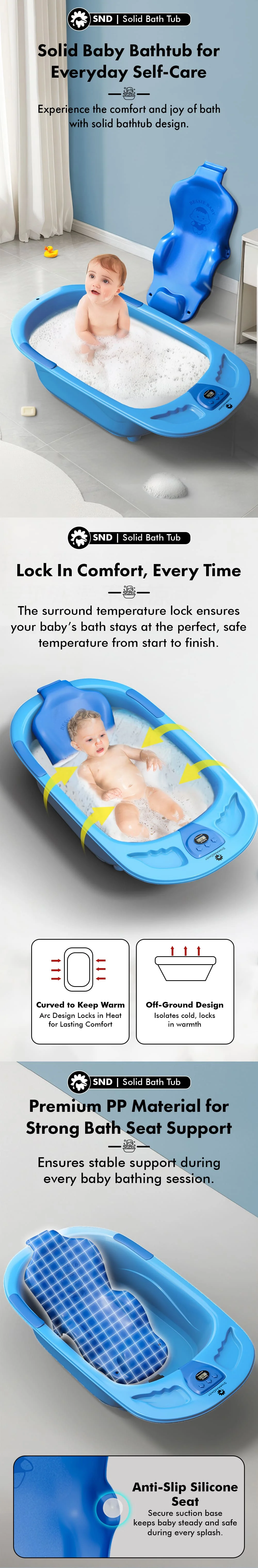Solid Baby Bathtub