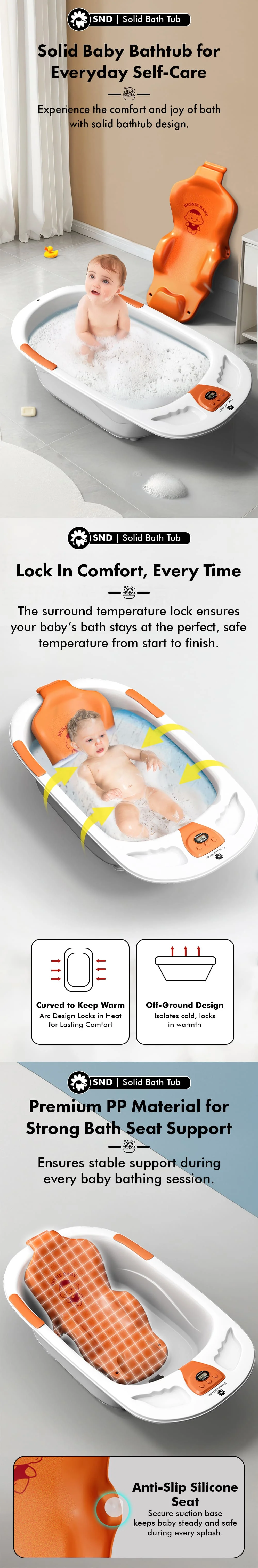 Solid Baby Bathtub