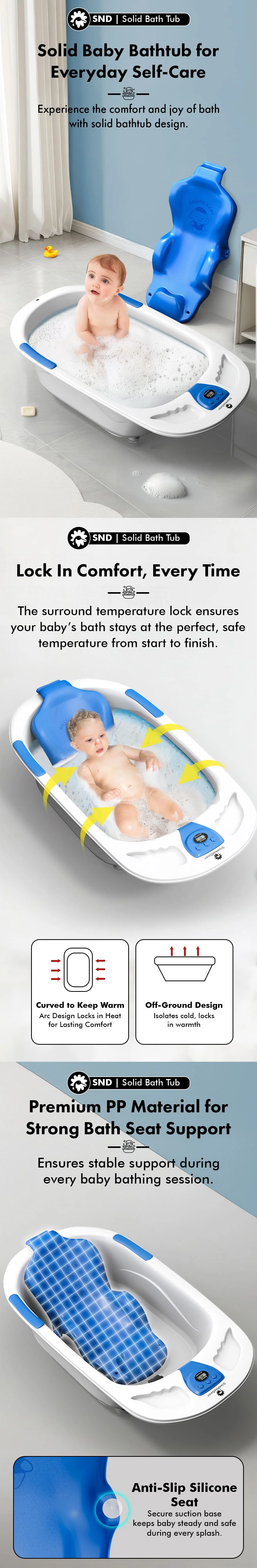 Solid Baby Bathtub