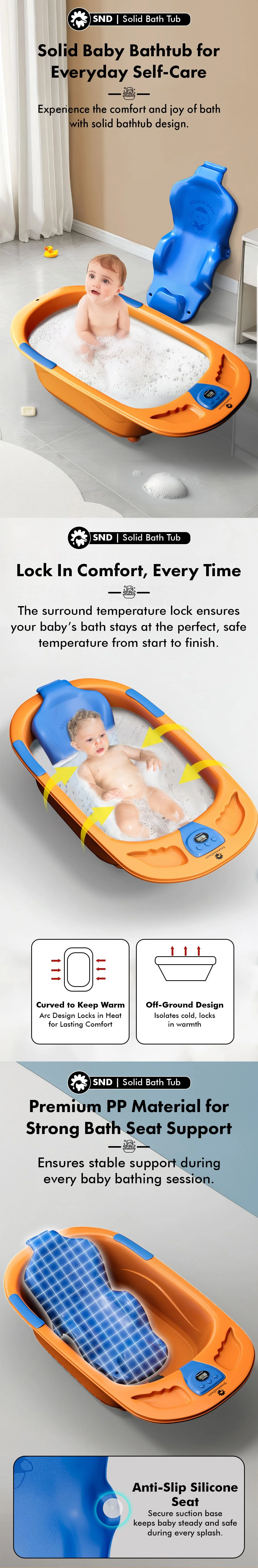 Solid Baby Bathtub