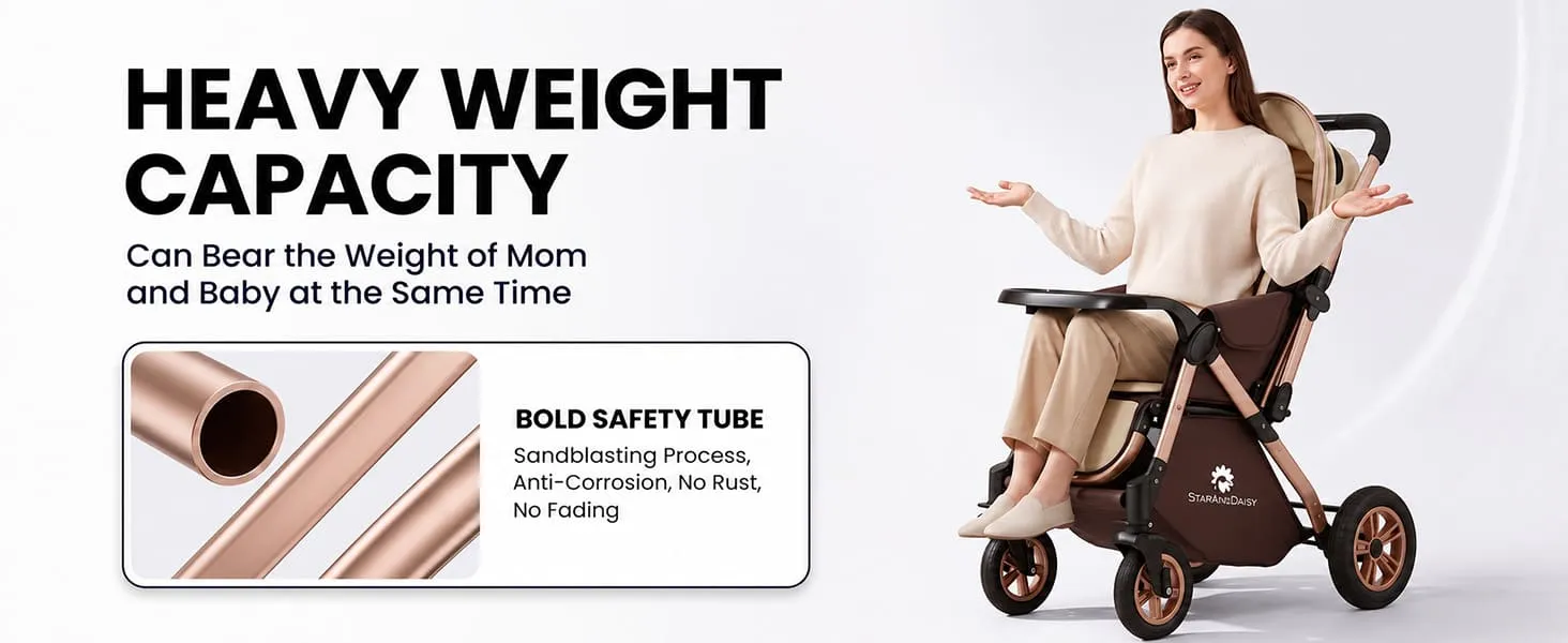 Multi-Adjustment Ultra Baby Stroller Pram