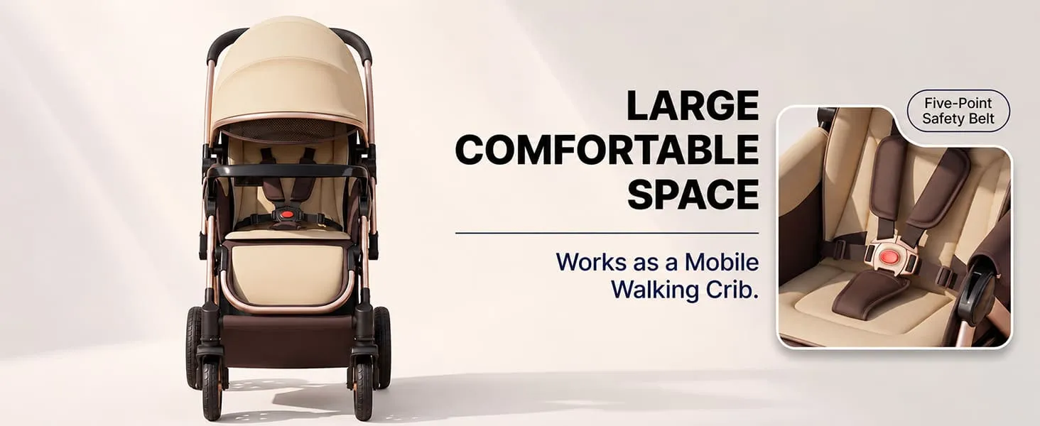 Multi-Adjustment Ultra Baby Stroller Pram