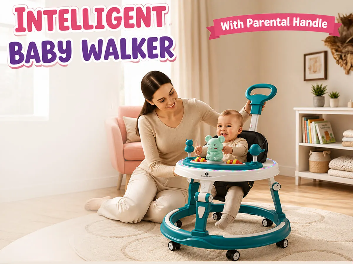 Baby Walker With Parent Control Handle