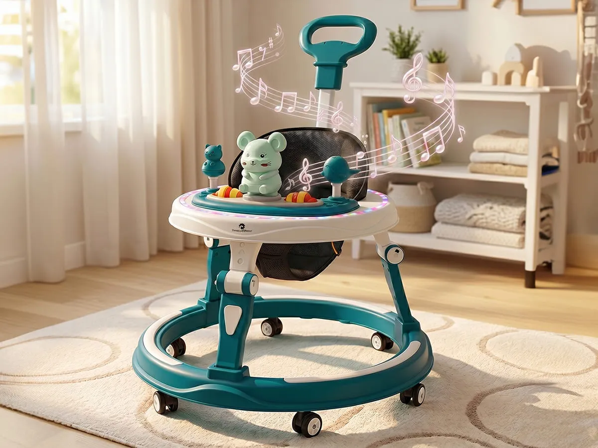 Baby Walker With Parent Control Handle