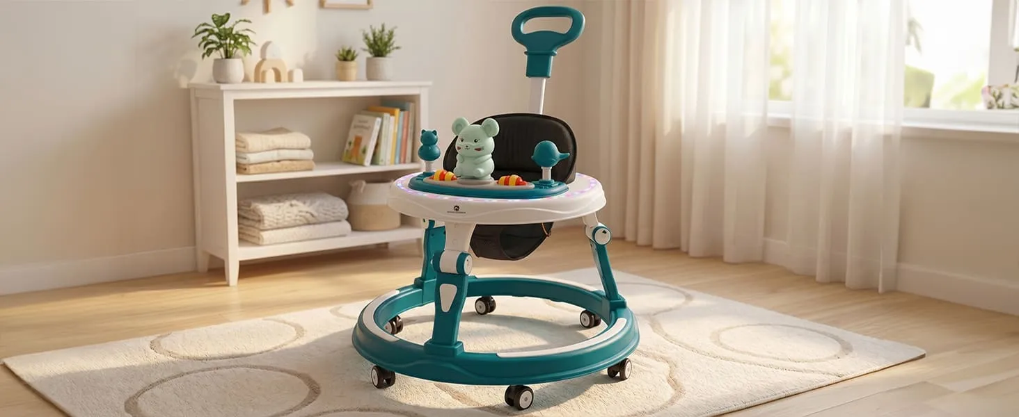 Baby Walker With Parent Control Handle