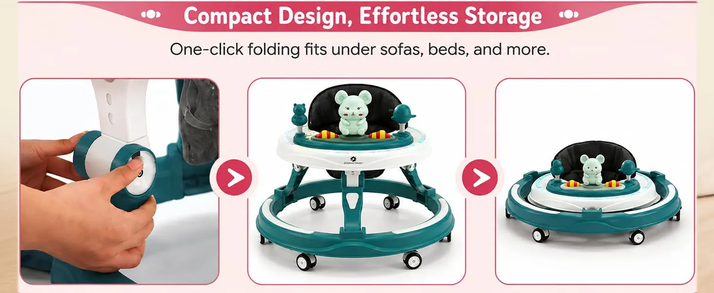 Baby Walker With Parent Control Handle