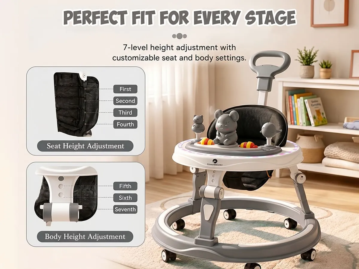 Baby Walker With Parent Handle