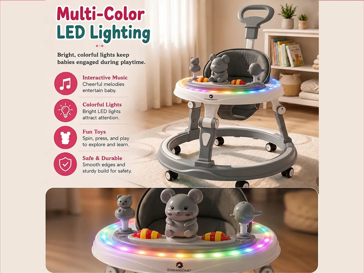 Baby Walker With Parent Handle
