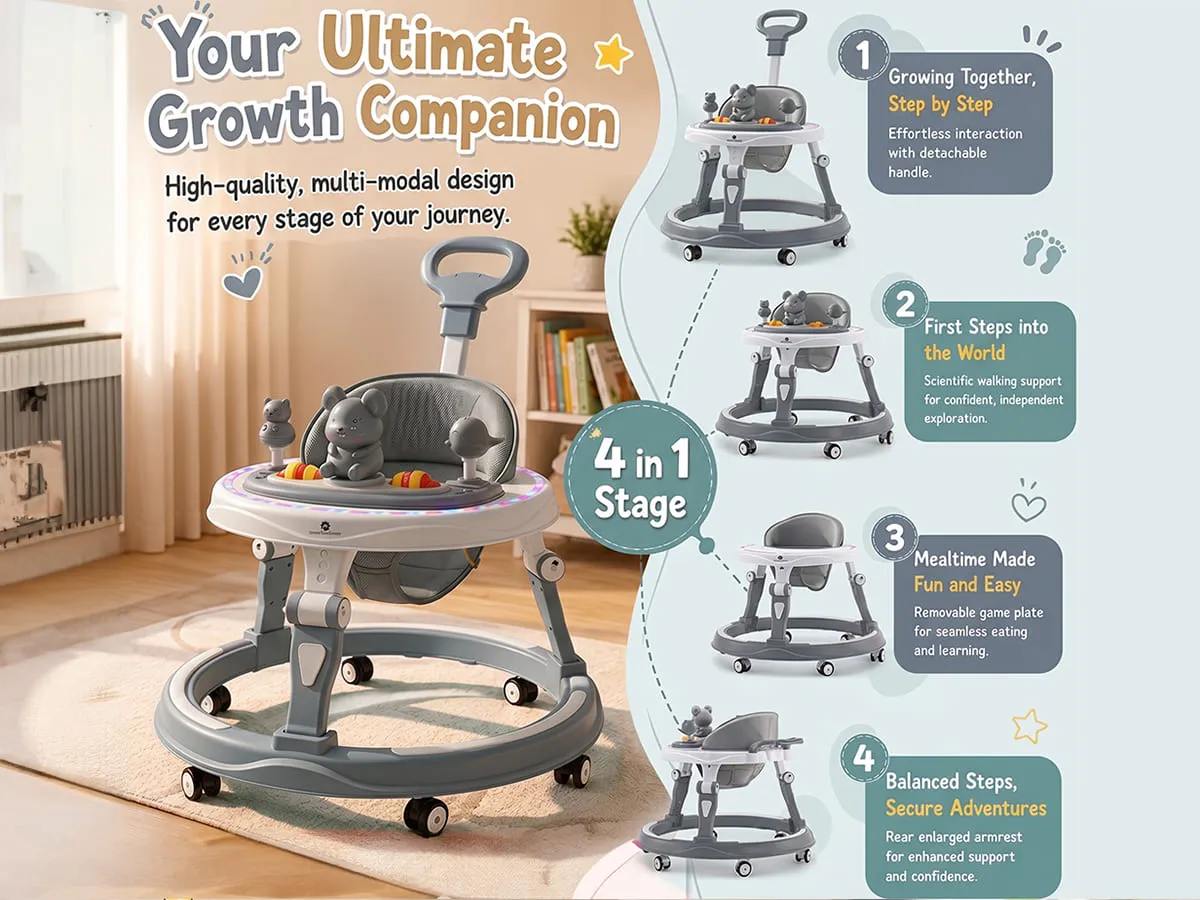 Baby Walker With Parent Handle