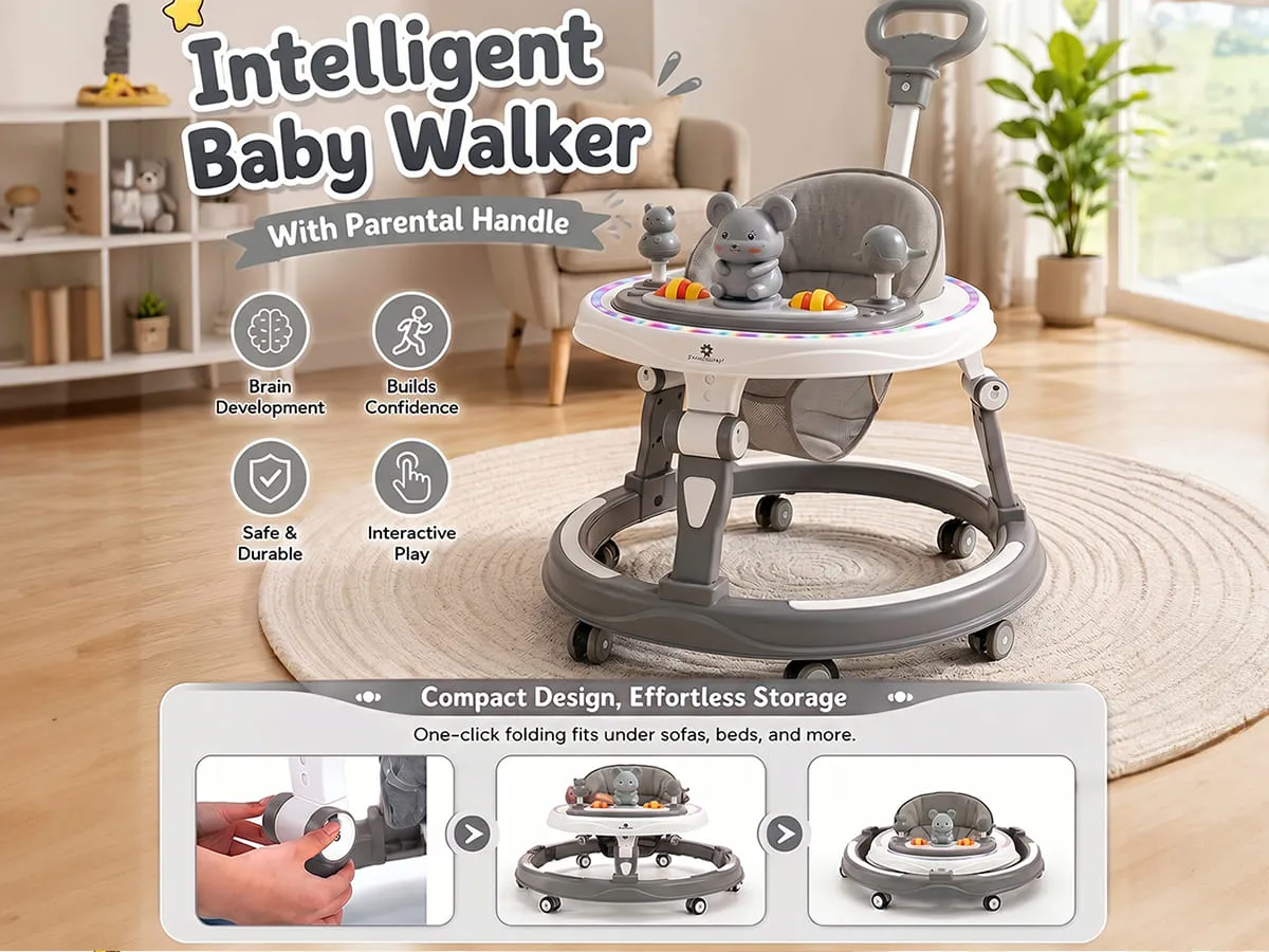 Baby Walker With Parent Handle