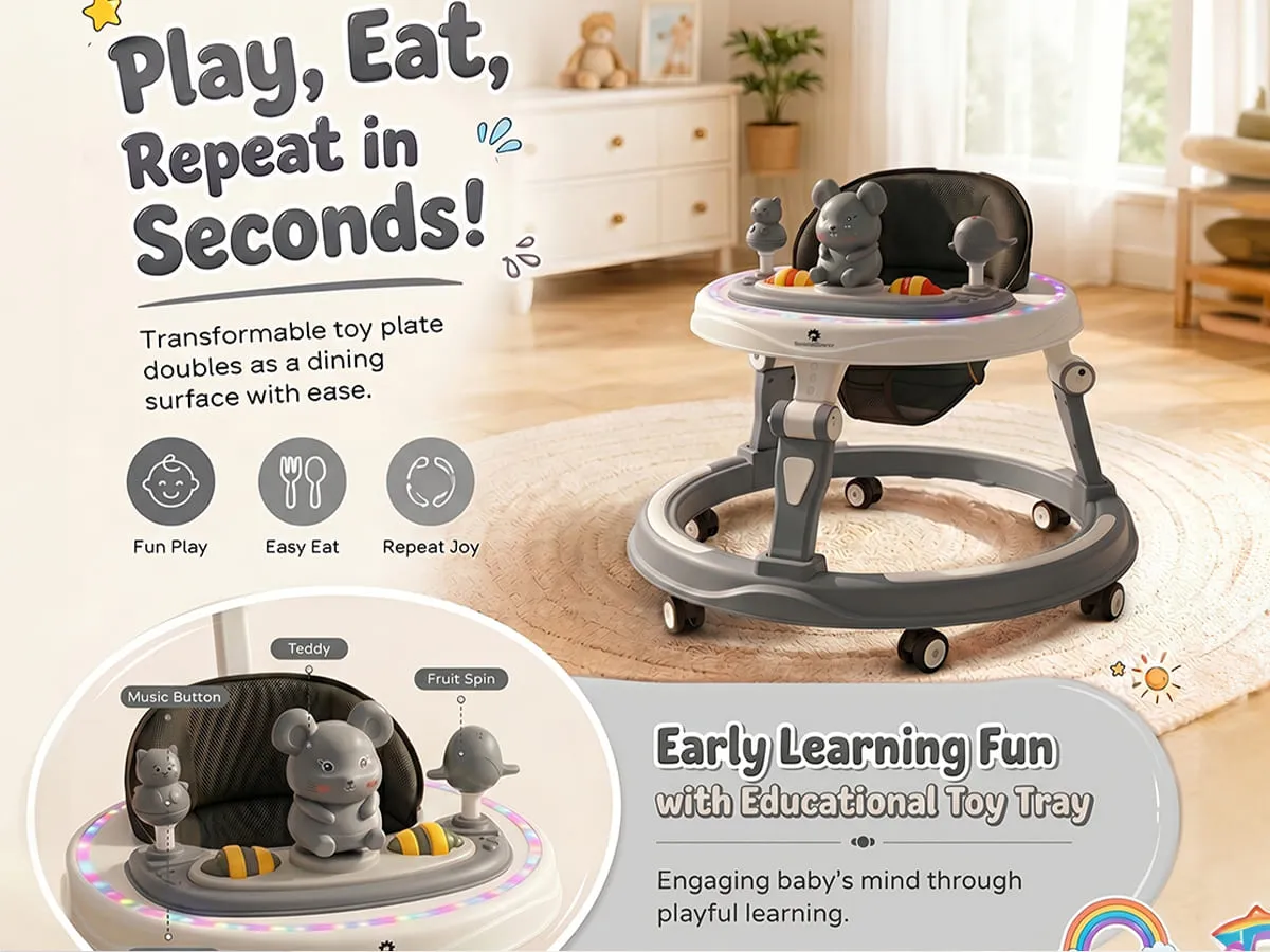 Baby Walker With Parent Handle