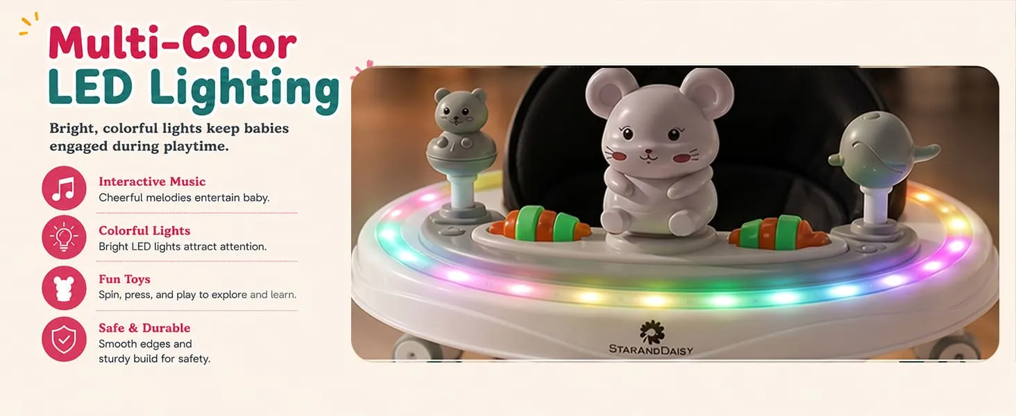 Baby Walker With Parent Handle