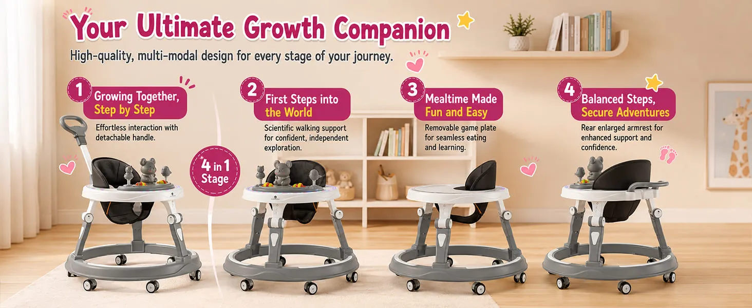 Baby Walker With Parent Handle