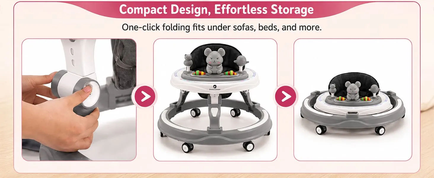 Baby Walker With Parent Handle