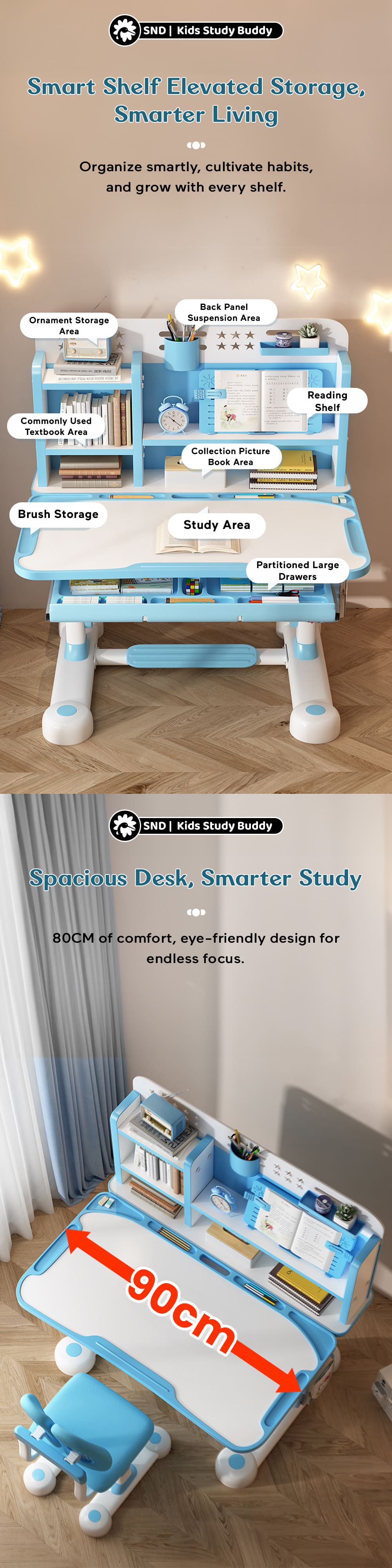 Study Table with large Storage Area