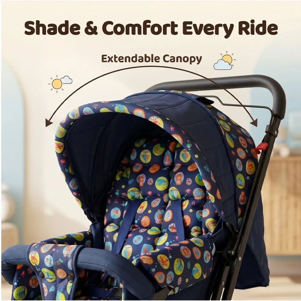 shade and comfort Sunrise baby stroller round print