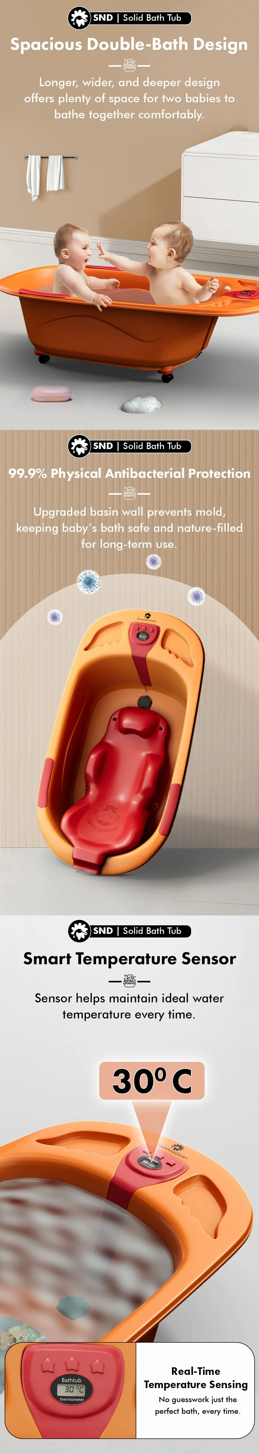 Double Folding Baby Bath Tub