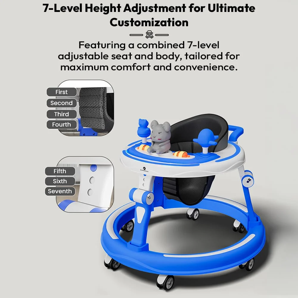 Adjustable height walker