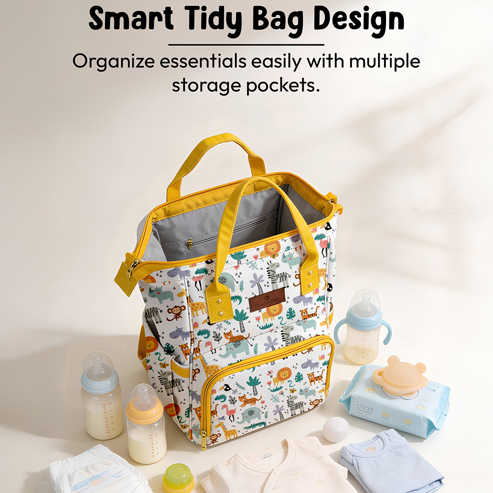 giraffe print diaper bag