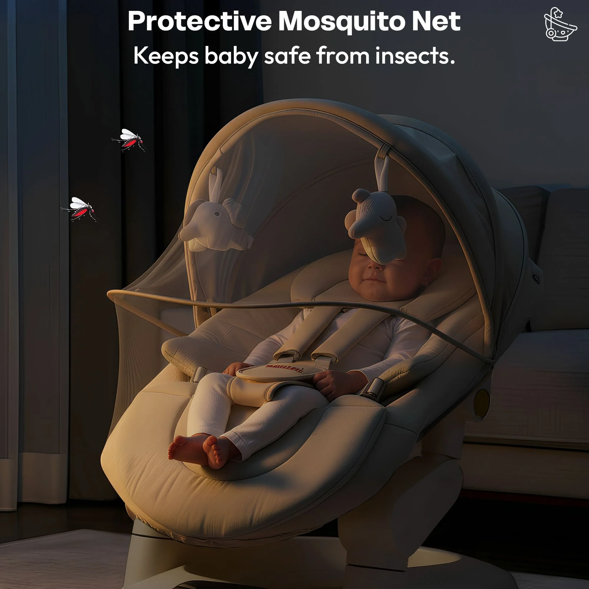 Smart Baby Rocker white