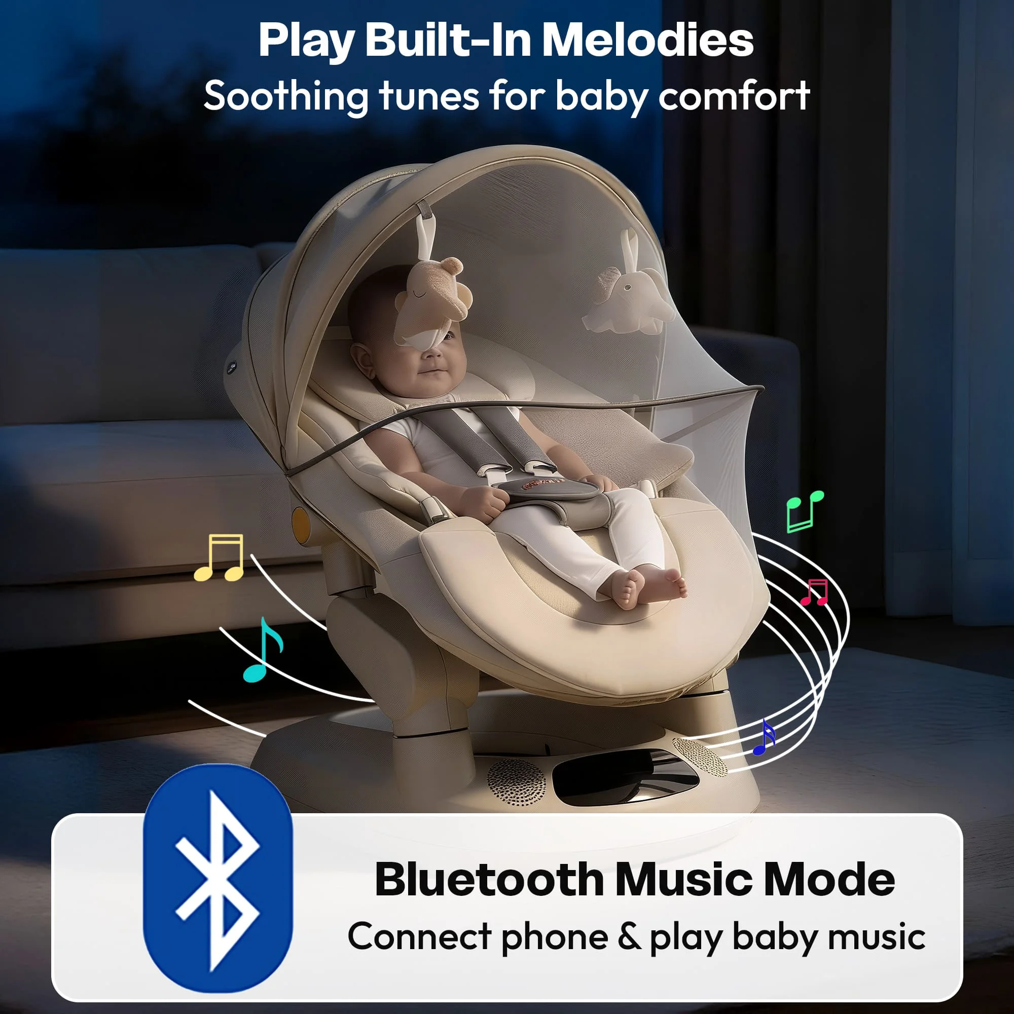 Smart Baby Rocker white