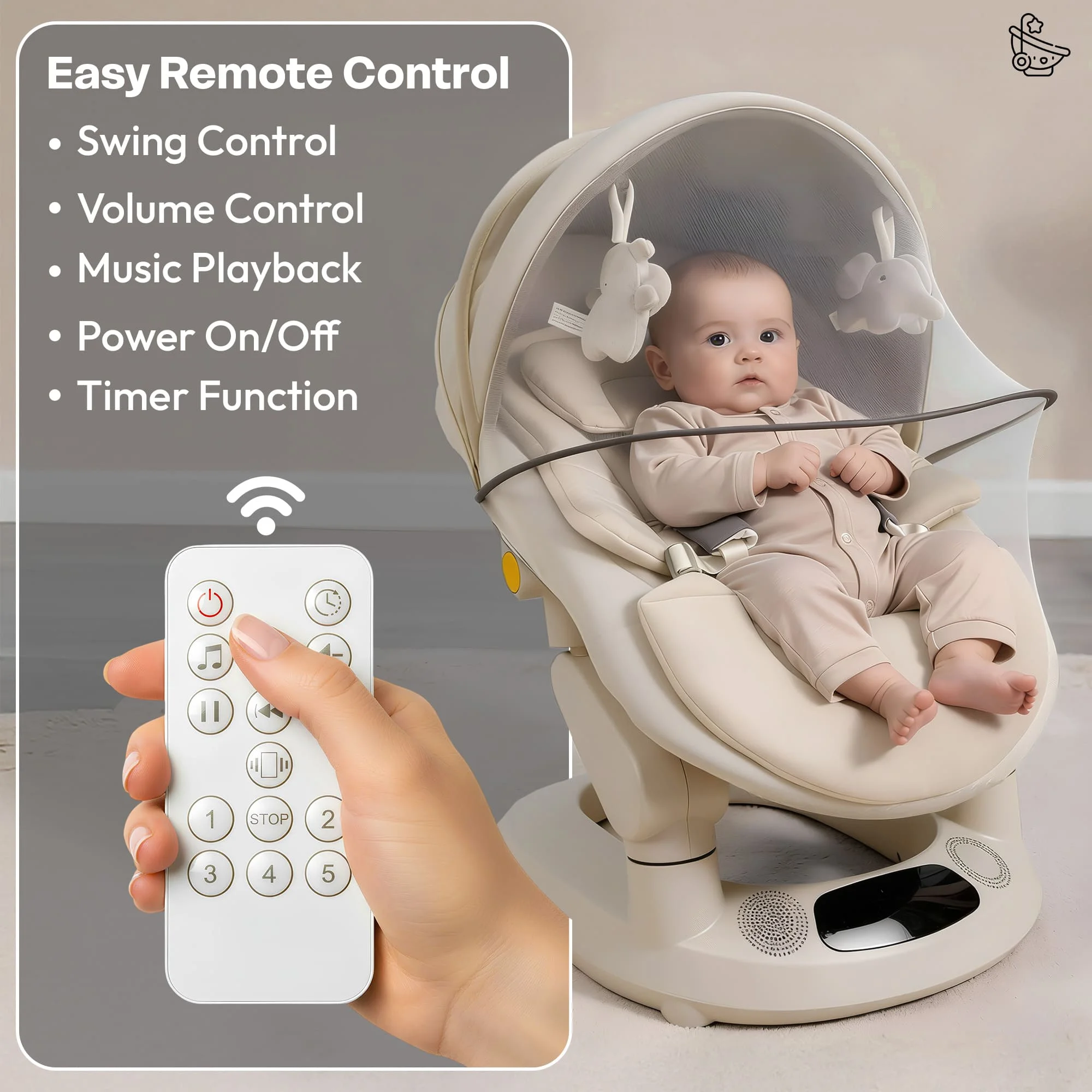 Smart Baby Rocker white