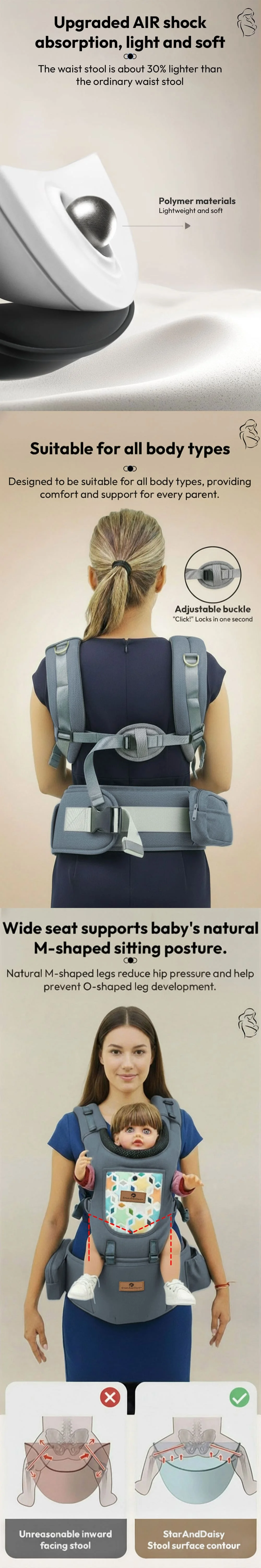 4-in-1 Baby Hip Carrier