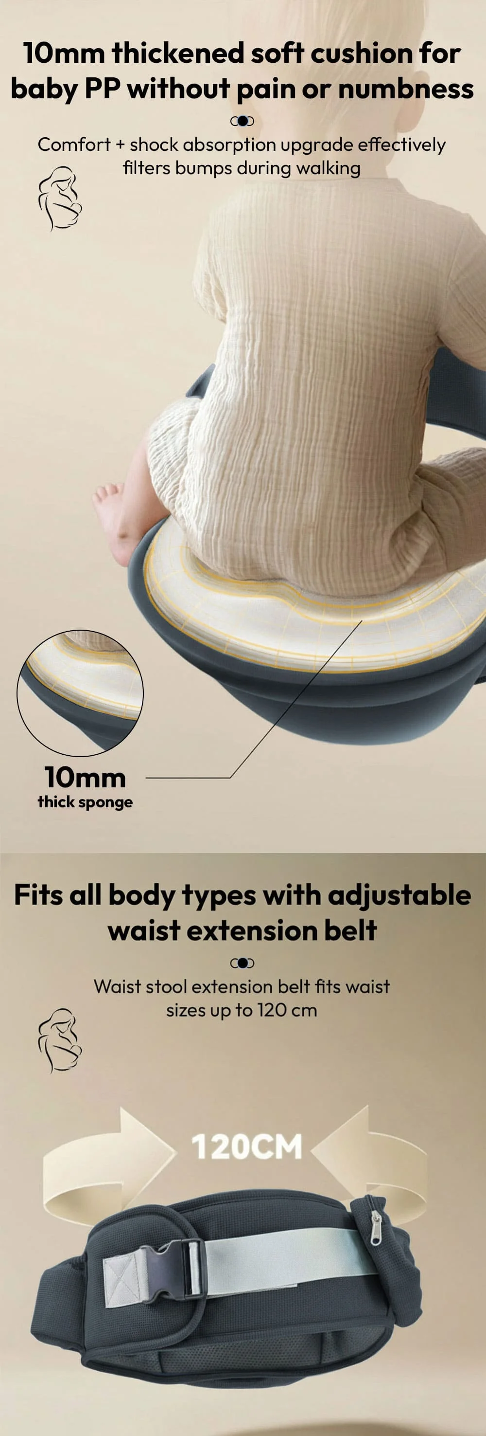 4-in-1 Baby Hip Carrier