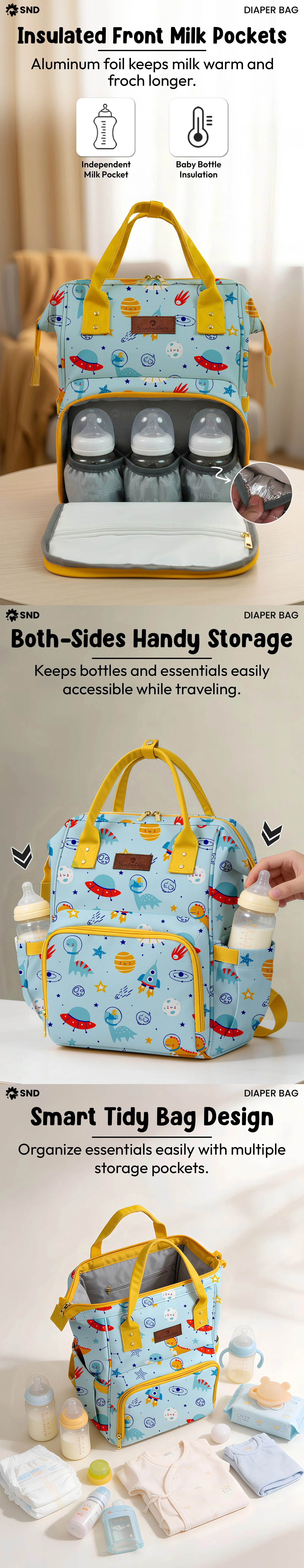 Dinosaur print Diaper Bag