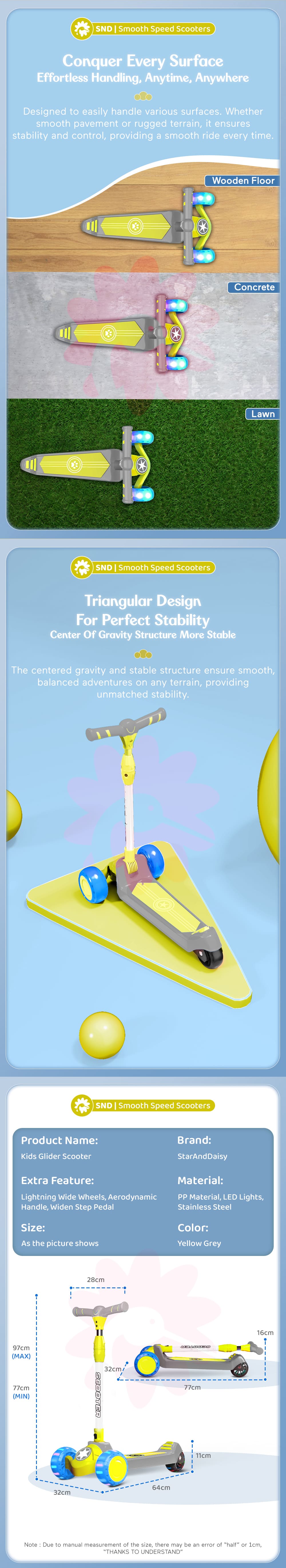 Specification of Kids Scooter