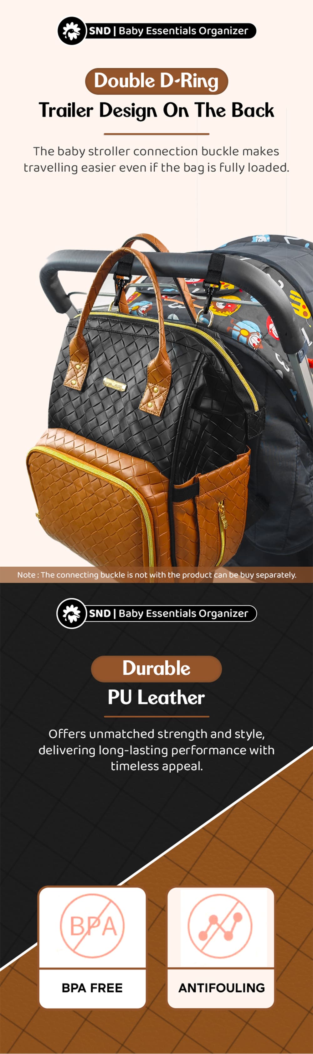 Diaper Bag with Adjustable Straps