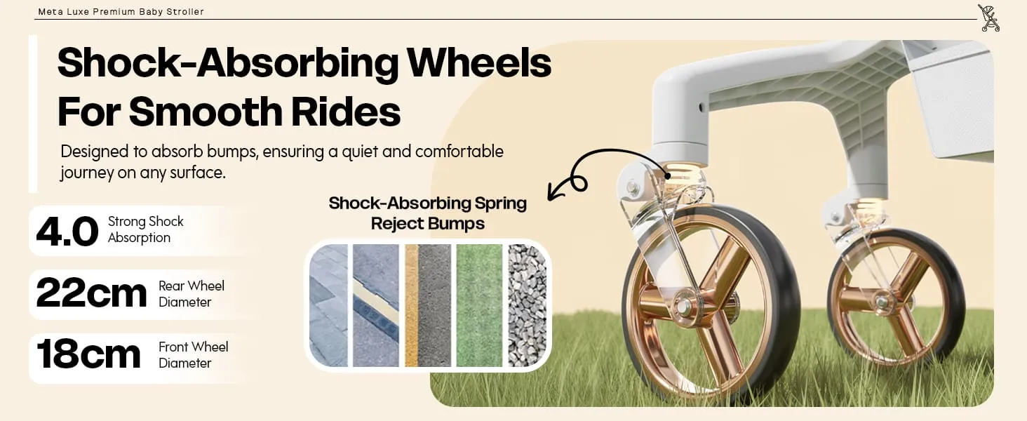 Meta Luxe Baby Stroller Aplus
