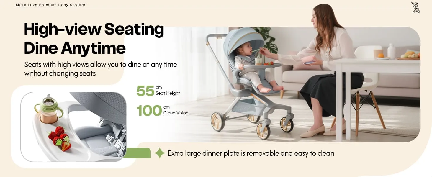 Meta Luxe Baby Stroller Aplus