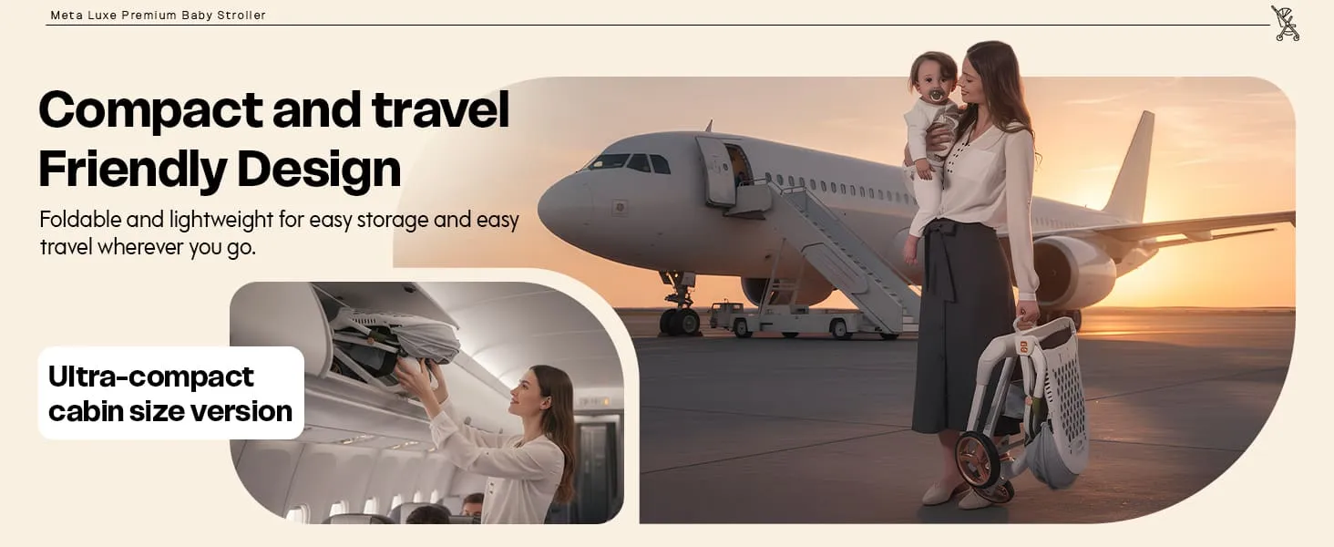 Meta Luxe Baby Stroller Aplus