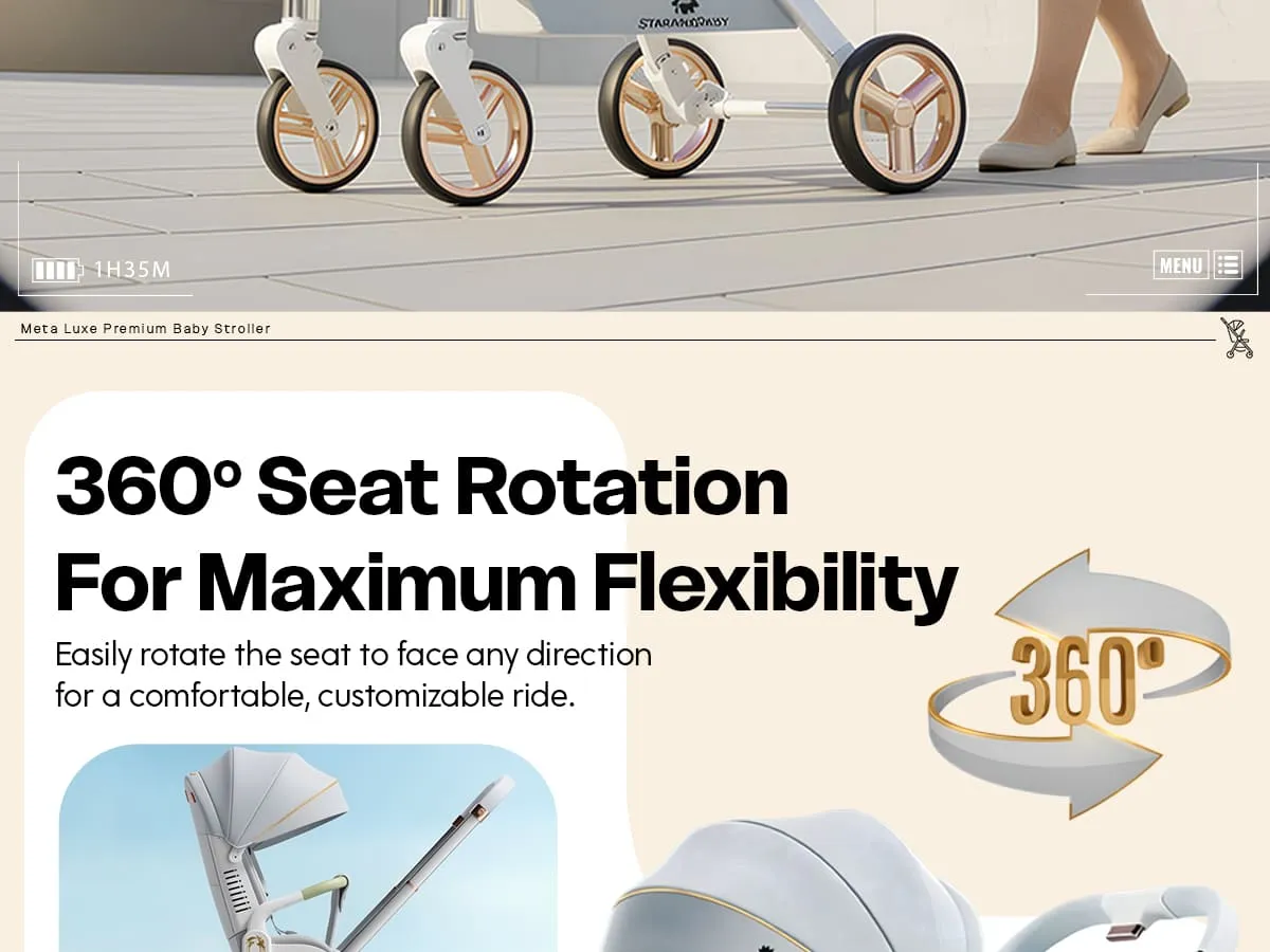 Meta Luxe Baby Stroller Aplus