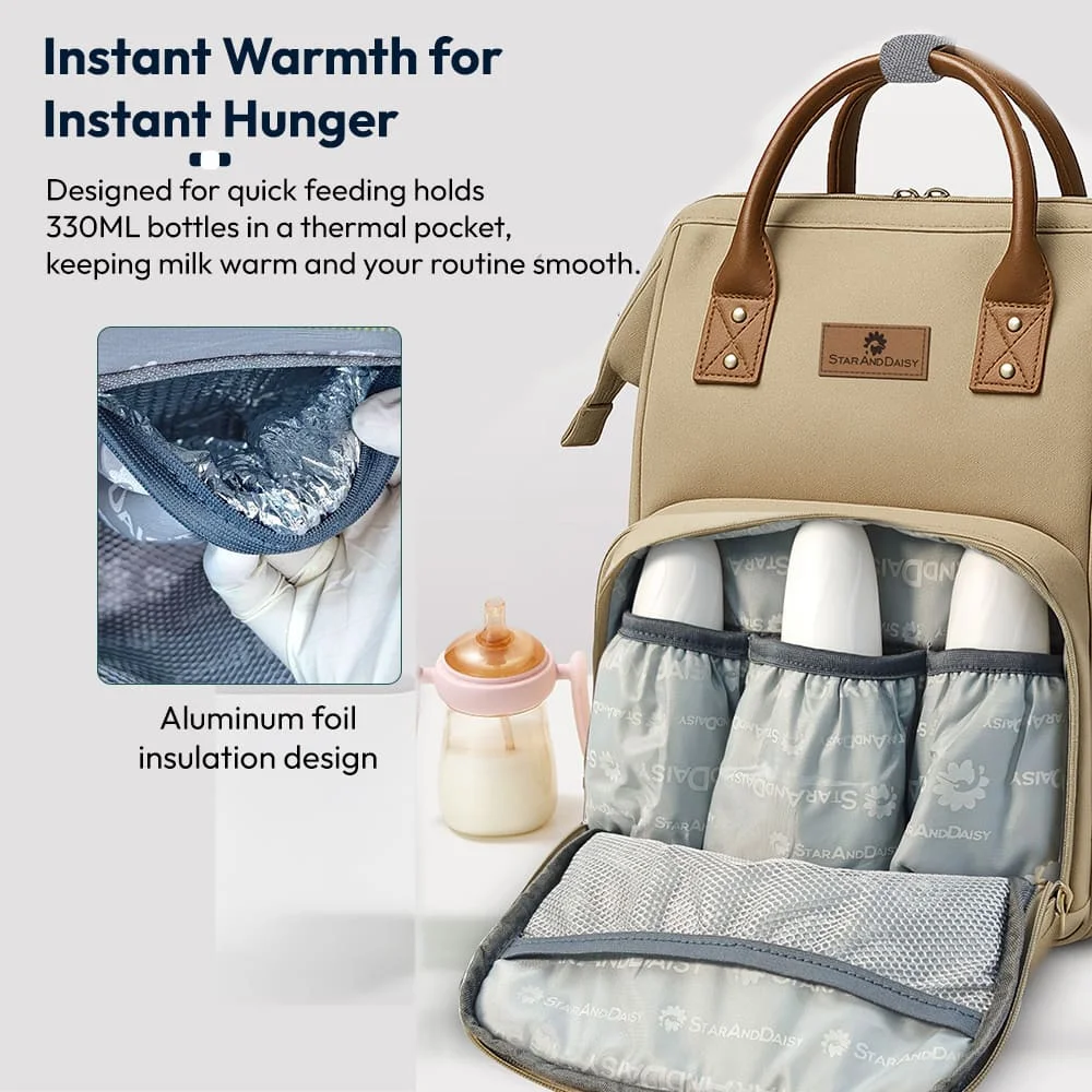 Insulated baby bottle pocket