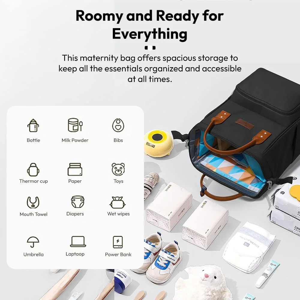 Large capacity diaper bag