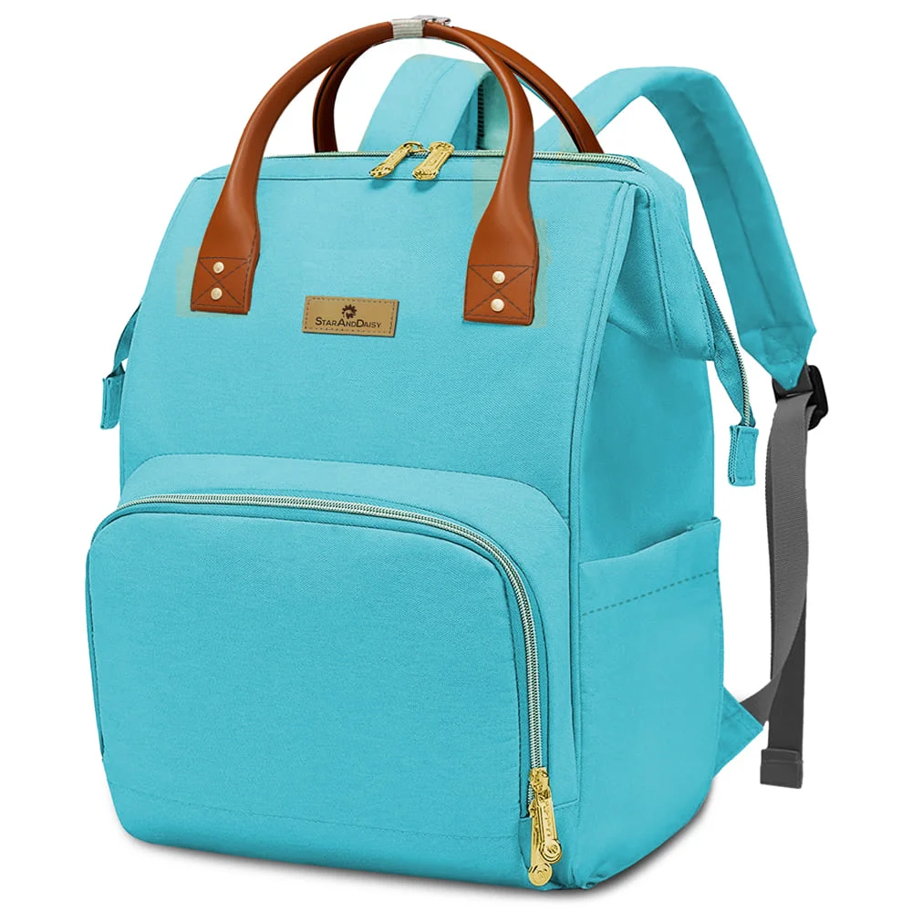 StarAndDaisy Ergonomic Baby Diaper Bag with Insulated Pockets & Spacious Storage - Blue