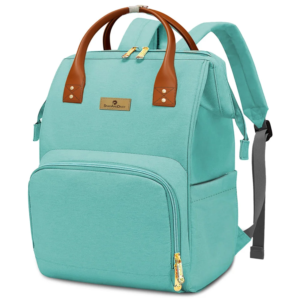 StarAndDaisy Baby Travel Bags for New Moms with Insulated Pocket, Travel-Friendly with Spacious Compartments - Green