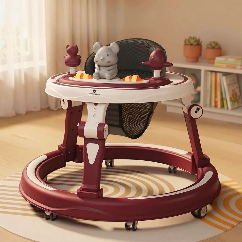 baby walker with toy tray and lights