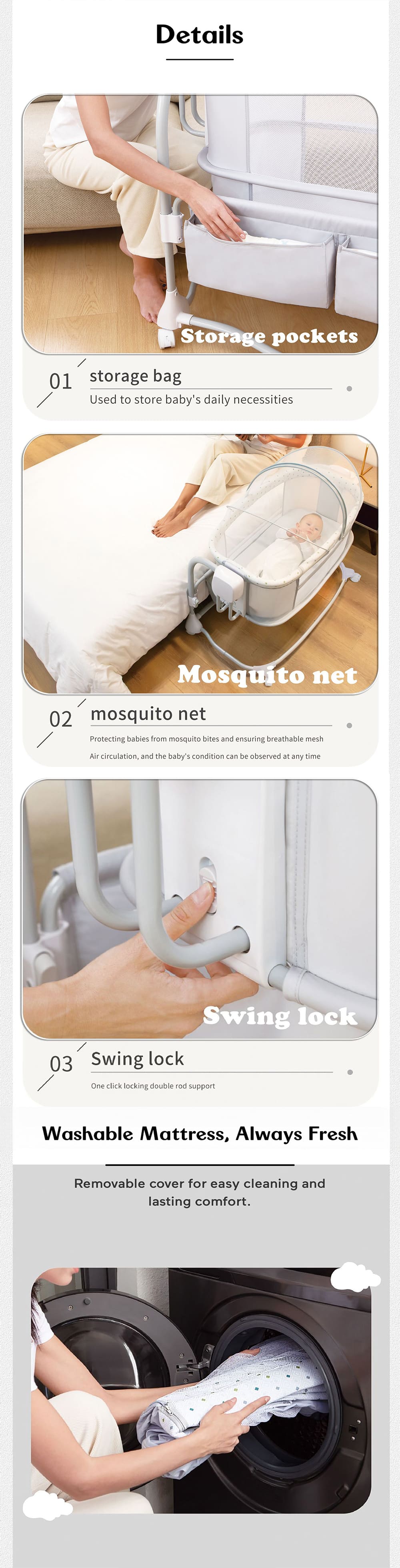 Bedside Sleeping Crib